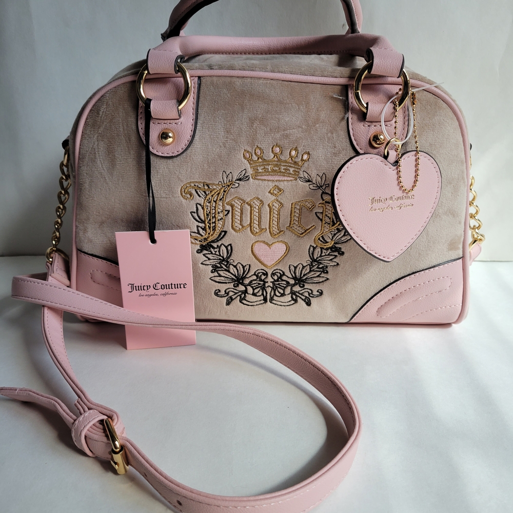 Juicy Couture Pink and Cream Women's Bag